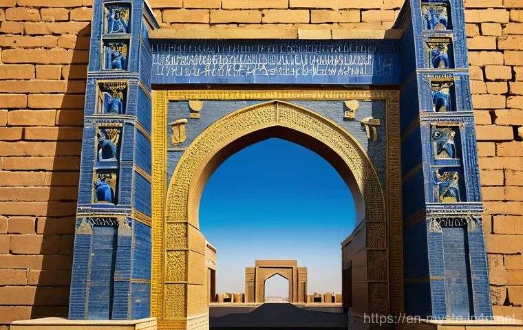 이라크 바빌론 유적지 전설 - **The Verdant Hanging Gardens of Babylon**
    "An awe-inspiring, wide-angle view of the legendary H...