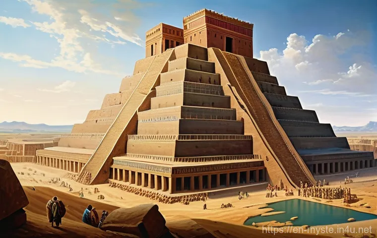 이라크 바빌론 유적지 전설 - **The Majestic Ishtar Gate of Babylon**
    "A stunning, highly detailed depiction of the Ishtar Gat...