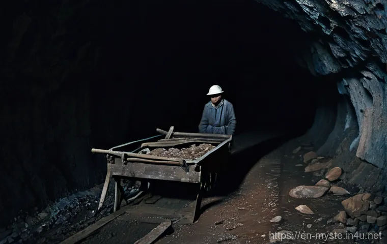 남아공 다이아몬드 지대 유령사건 - **Prompt:** "A wide shot of a vast, open-pit diamond mine in late 19th-century South Africa, bustlin...