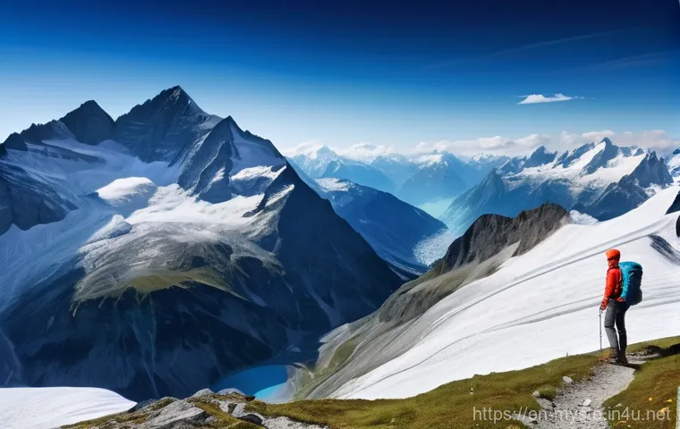 스위스 알프스 실종 사건 - **Prompt:** A breathtaking wide-angle shot of the Swiss Alps at high altitude. Majestic, snow-capped...