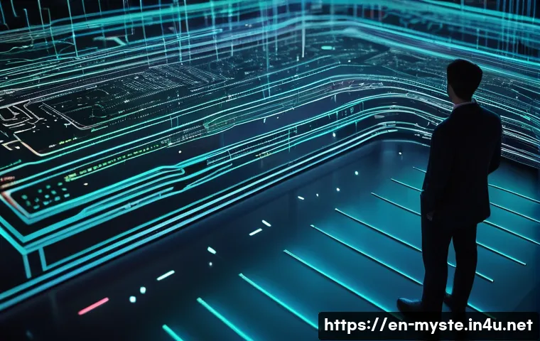 에드워즈 암호 사건 - **Prompt:** A detailed, high-angle shot of a sprawling, futuristic digital fortress made of glowing ...