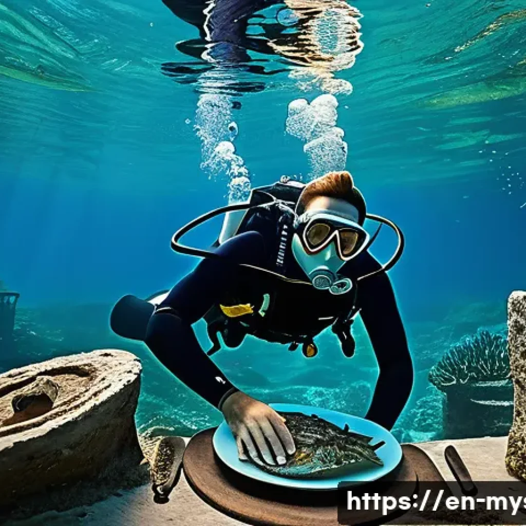 자메이카 트레저 헌터 사건 - **Prompt:** "An ethereal underwater scene depicting the sunken city of Port Royal, Jamaica. Crystal-...